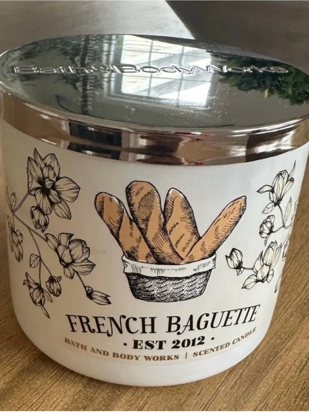 Bath & Body Works Sweet French Baguette Bread Scent 3-Wick Candle 14.5 oz NEW